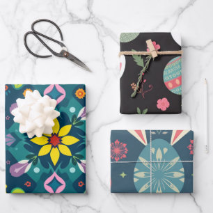 Minimalist Abstract Easter Egg Wrap Wrapping Paper Sheet