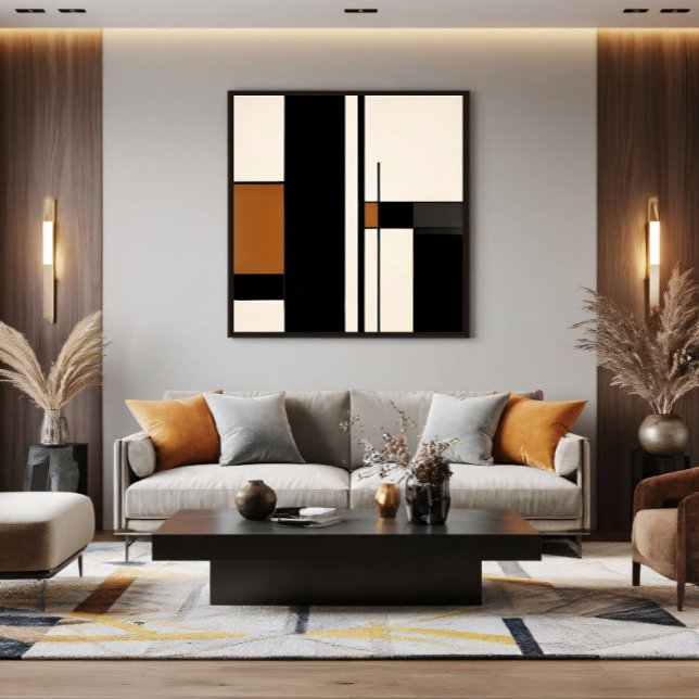 Minimalist Abstract Geometric Colour Block Canvas Print (Creator Uploaded)