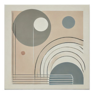 Minimalist Abstract Glossy Poster