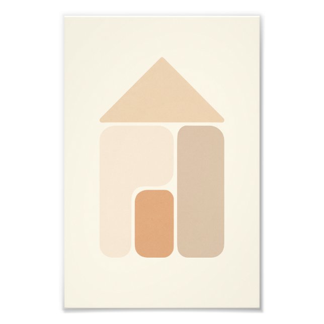 Minimalist Abstract House Poster  (Front)