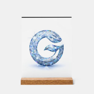 Minimalist Abstract Letter G Acrylic Sign