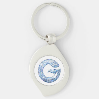 Minimalist Abstract Letter G – Modern Geometric De Keychain