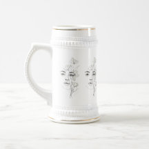 Minimalist Abstract Line Art Coffee Mug