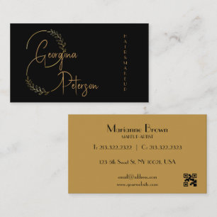 Minimalist Abstract Modern Black  Business Card