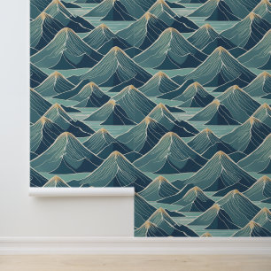 Minimalist Abstract Mountains Peel and Stick Wallpaper
