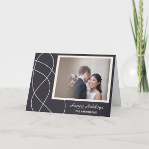 Minimalist Abstract Photo Background Personalized Card