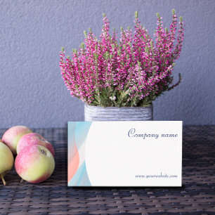 Minimalist abstract QR code pastel Business Card