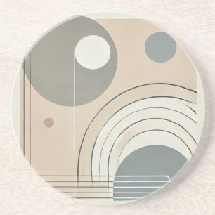 Minimalist Abstract Sandstone Coaster