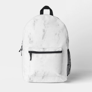 Minimalist Abstract Texture White Backpack