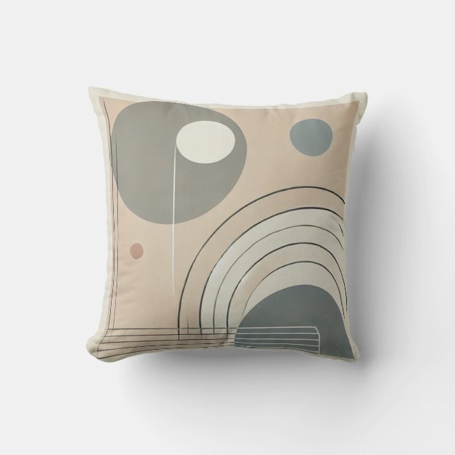 Minimalist Abstract Throw Pillows (Front)