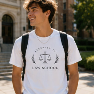 Minimalist Accepted to Law School, Future JD T-Shirt