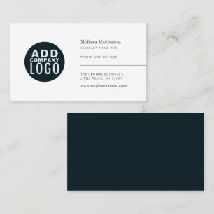 Minimalist Add your Logo Professional Business Card