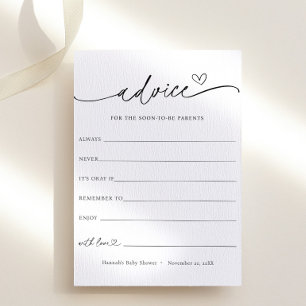 Minimalist Advice for the Newlyweds Card