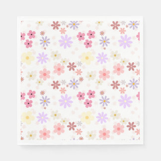 Minimalist Aesthetic Flower patterned Napkin
