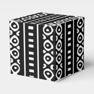 Minimalist African Print Wrapping Paper Favor Box