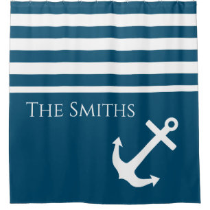 Minimalist Anchor & Stripes Nautical