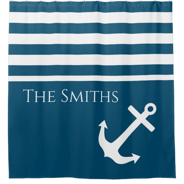 Minimalist Anchor & Stripes Nautical (Front)