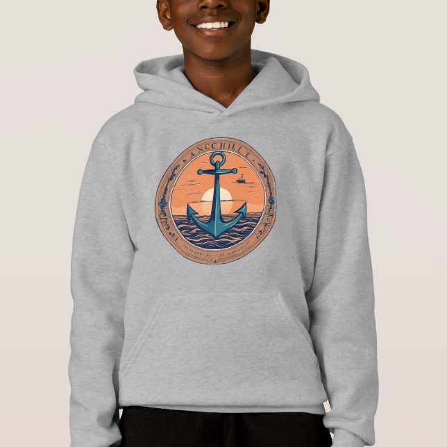 Minimalist Anchor - Symbol of Strength Design (Front)