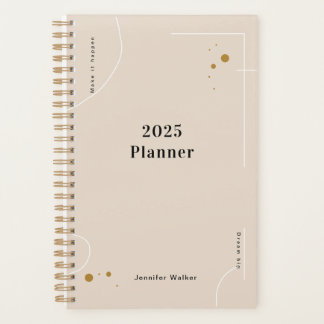 Minimalist and Aesthetic design custom name  Planner
