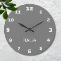 Minimalist and Elegant Grey and Alabaster Name