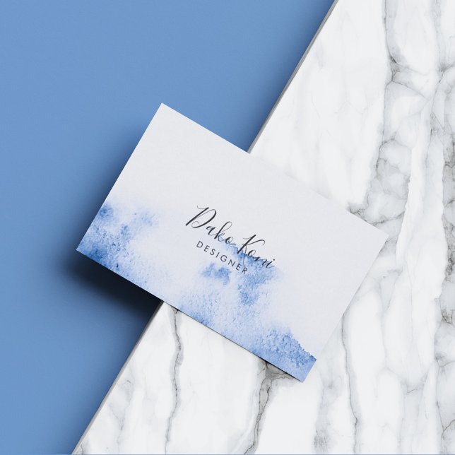 Minimalist and elegant watercolor business card (Creator Uploaded)