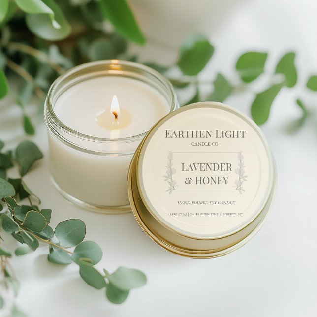 Minimalist and Modern Botanical Candle Label  (Creator Uploaded)