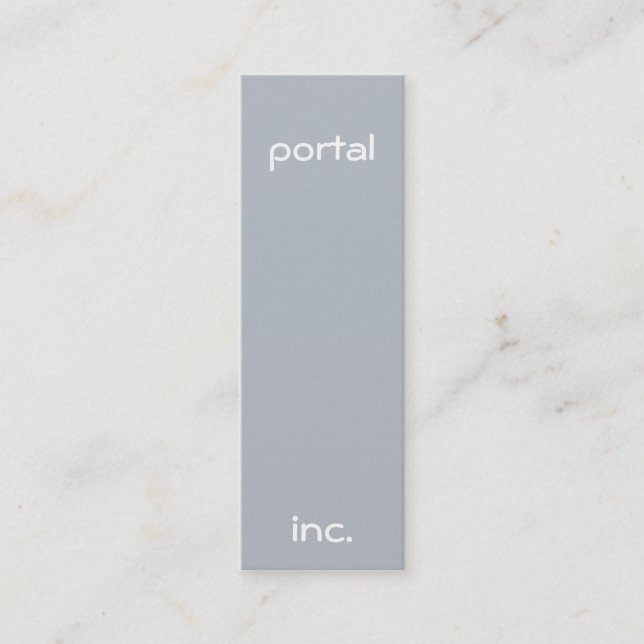 Minimalist and Modern Mini Business Card (Front)