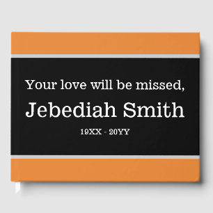 Minimalist and Simple Condolences Guestbook