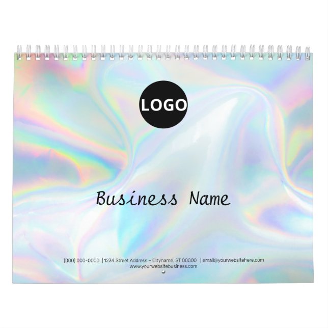 Minimalist and Stylish Holographic Design Calendar (Cover)