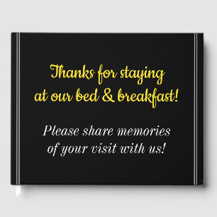 Minimalist and Subdued B&B Visitor Book