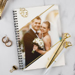 Minimalist Angle Monogrammed Custom Photo Planner<br><div class="desc">Modern and minimalist personalized photo design.</div>