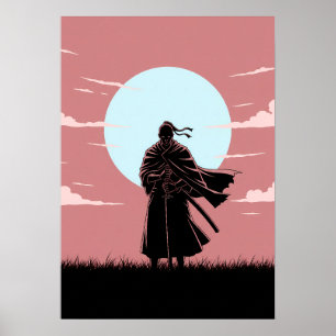 Minimalist Anime Ronin Poster