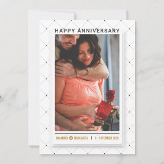 Minimalist Anniversary Save The Date