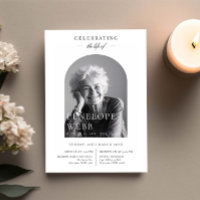 Minimalist Arch Celebration of Life Funeral Photo
