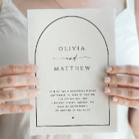Minimalist Arch Wedding Rehearsal Dinner Photo