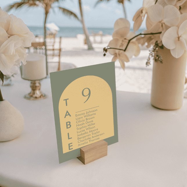 Minimalist Arch Wedding Table Cards Seating Plan (Minimalist Arch Wedding Table Cards Seating Plan)