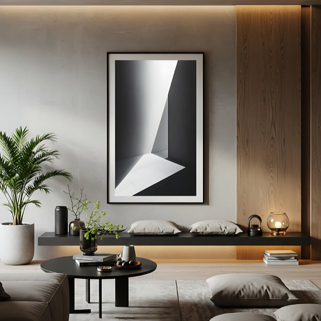 Minimalist Architectural Light and Shadow Canvas Print (Creator Uploaded)