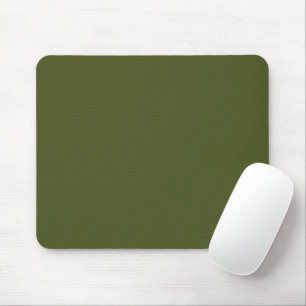 Minimalist Army Green Mouse Pad with Elegant Touch