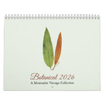 Minimalist Art Botanical 2026 Calendar