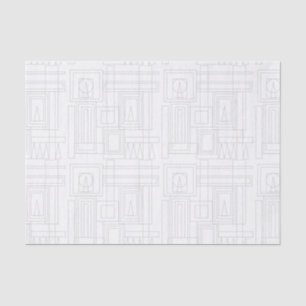Minimalist Art Deco Style Pattern Tissue Paper