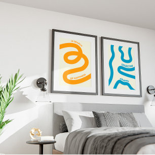 Minimalist art for the bedroom and living room  poster