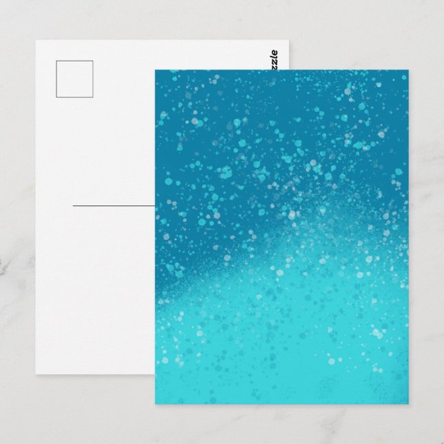 Minimalist Art: Fractured Ice Postcard (Front/Back)