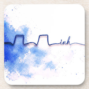 Minimalist Art Inh. Respiratory Therapist Design Coaster