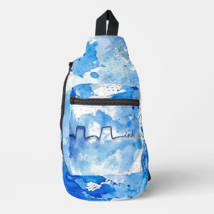 Minimalist Art Inh.   Respiratory Therapist Design Sling Bag
