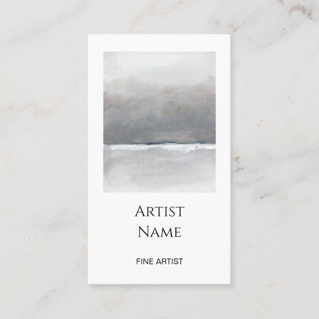 Minimalist Art Photo Artist  Business Card (Front)