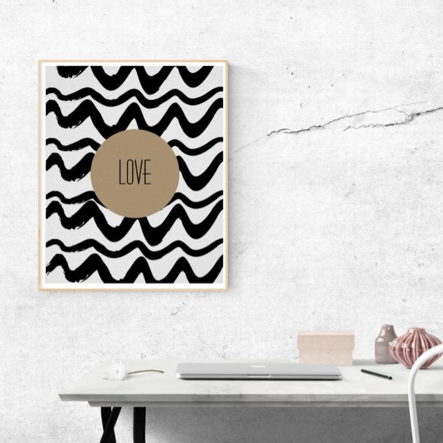 Minimalist Art Print Abstract Circle Love (Creator Uploaded)