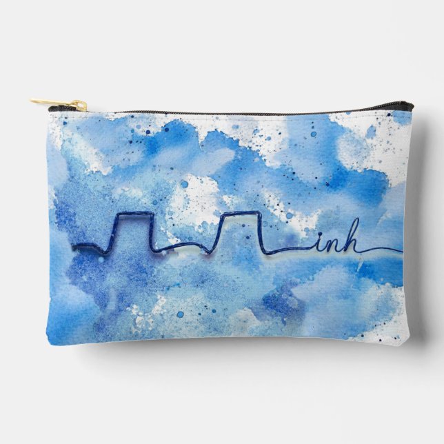 Minimalist Art | Respiratory Therapist Design Accessory Pouch (Front)