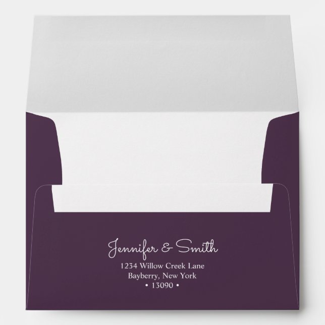  Minimalist Aubergine A7 Envelope (Back (Bottom))