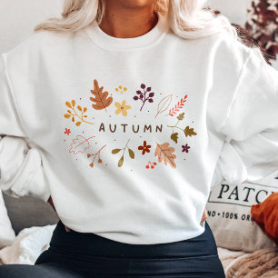 Minimalist Autumn Floral Sweatshirt