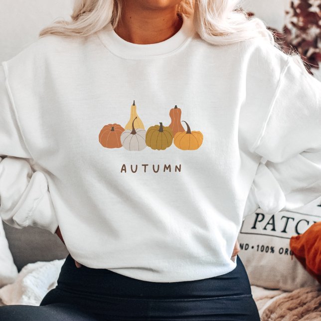 Minimalist Autumn Pumpkins Sweatshirt (Creator Uploaded)